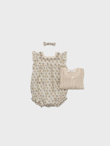 Baby Stern Knit Cardigan Light Beige