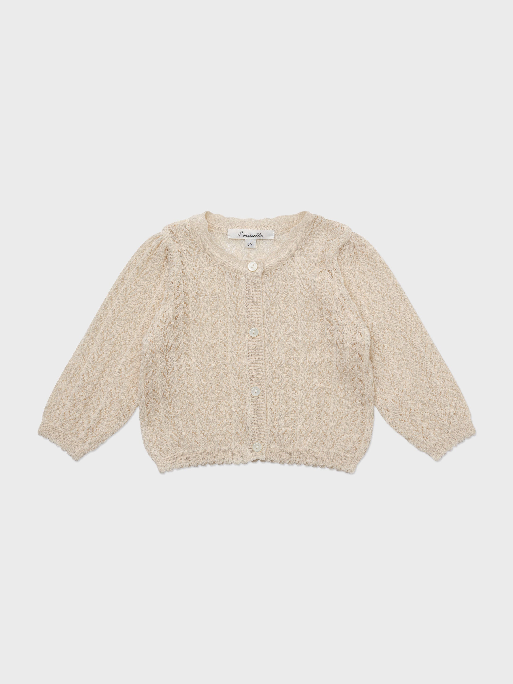 Baby Stern Knit Cardigan Light Beige